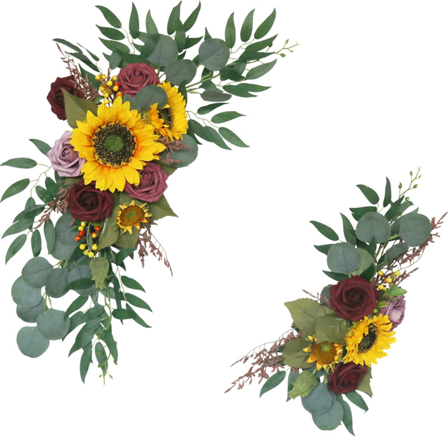 SYNYEY RTWAY Artificial Sunflower Rose Wedding Arch Decor