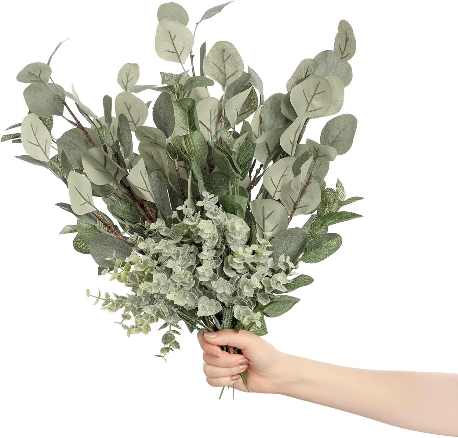Lings Moment Artificial Eucalyptus Greenery 18Pcs Hanging Decor