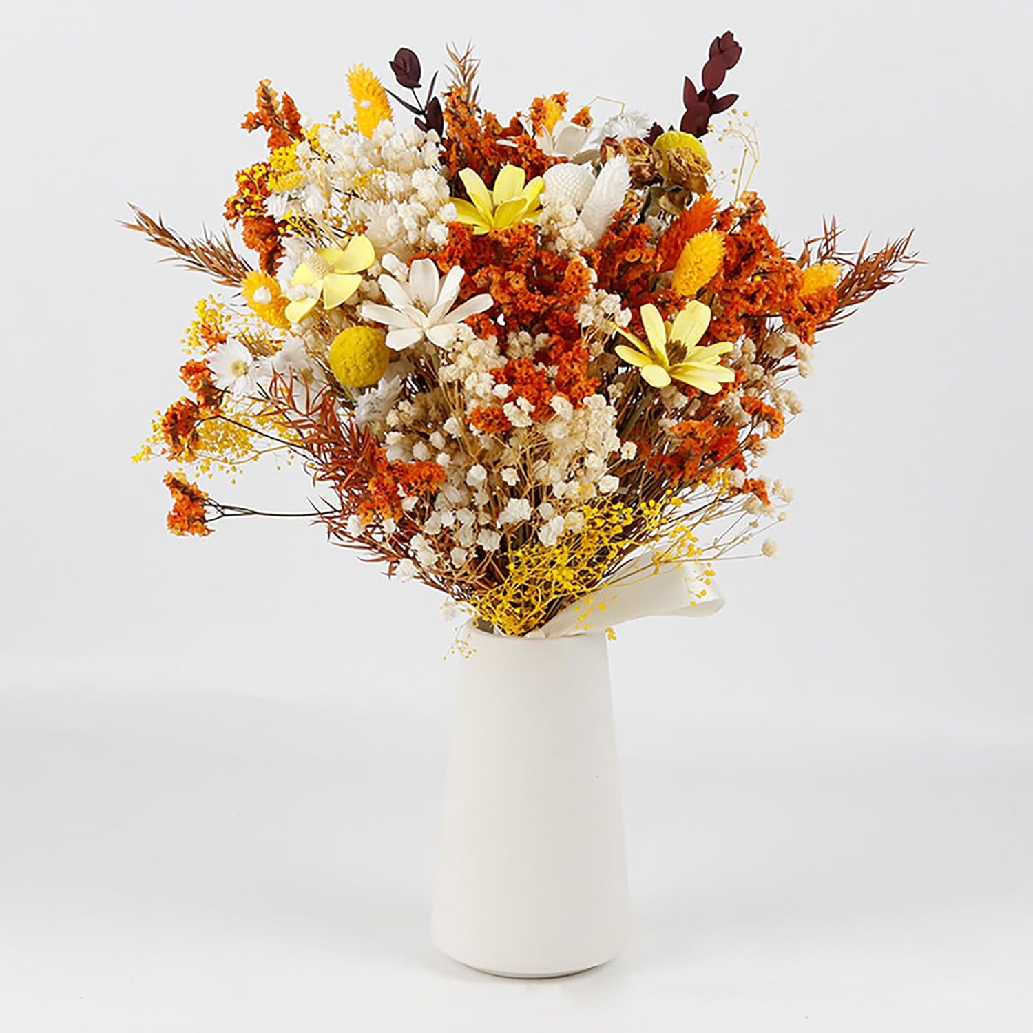 Fall Dried Flower Bouquet Artificial Mixed Foliage Wedding Centerpiece