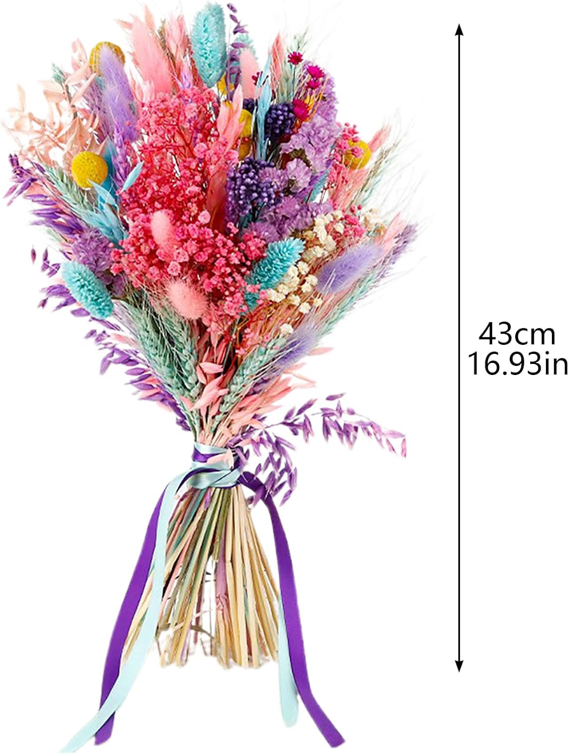 Wnvivi Pampas Grass Flower Bouquet 17 Inch Boho Centerpiece