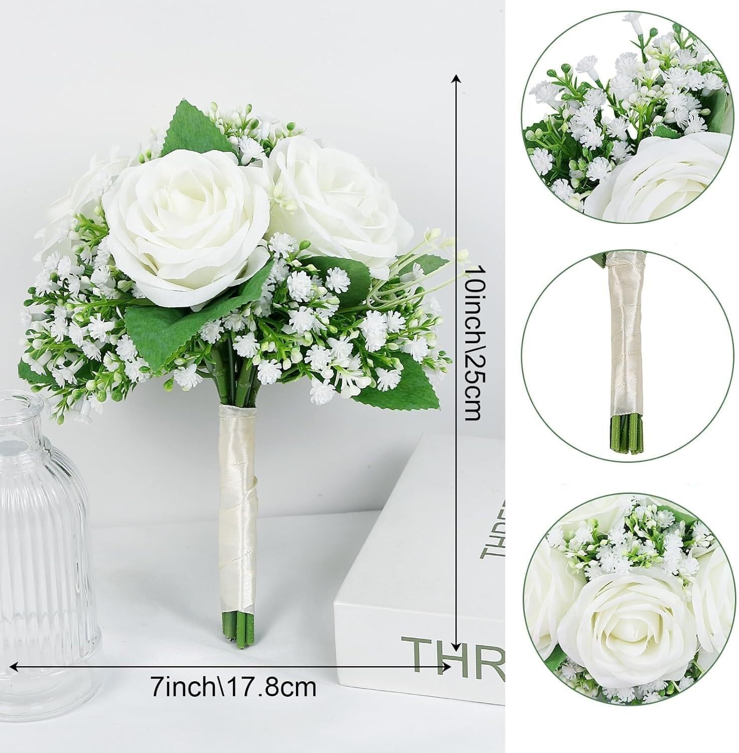 Exotic Dried Flower Bouquet Wedding Sets 6PCS Artificial Flowers