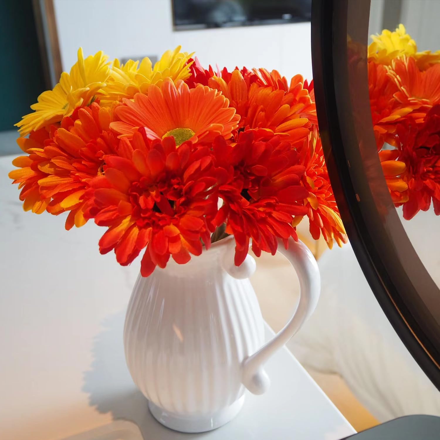 Momiaday 26Pcs Artificial Flowers Bouquets for Home Wedding Decor