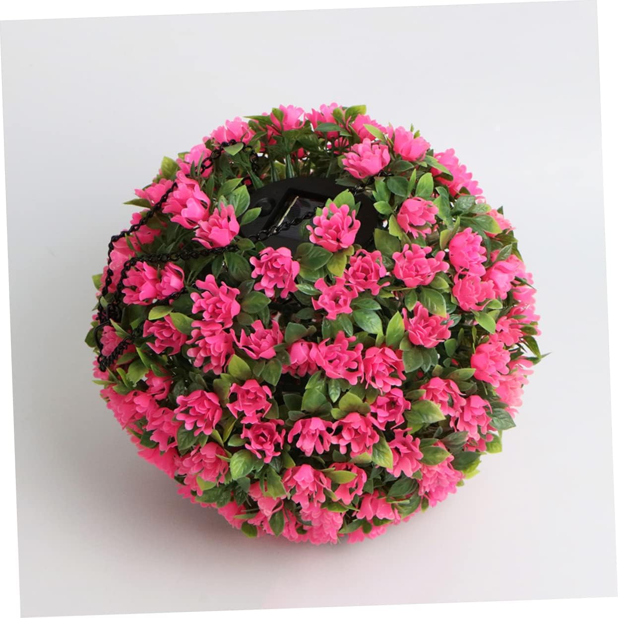 Solar Lighted Topiary Flower Ball for Outdoor Decor