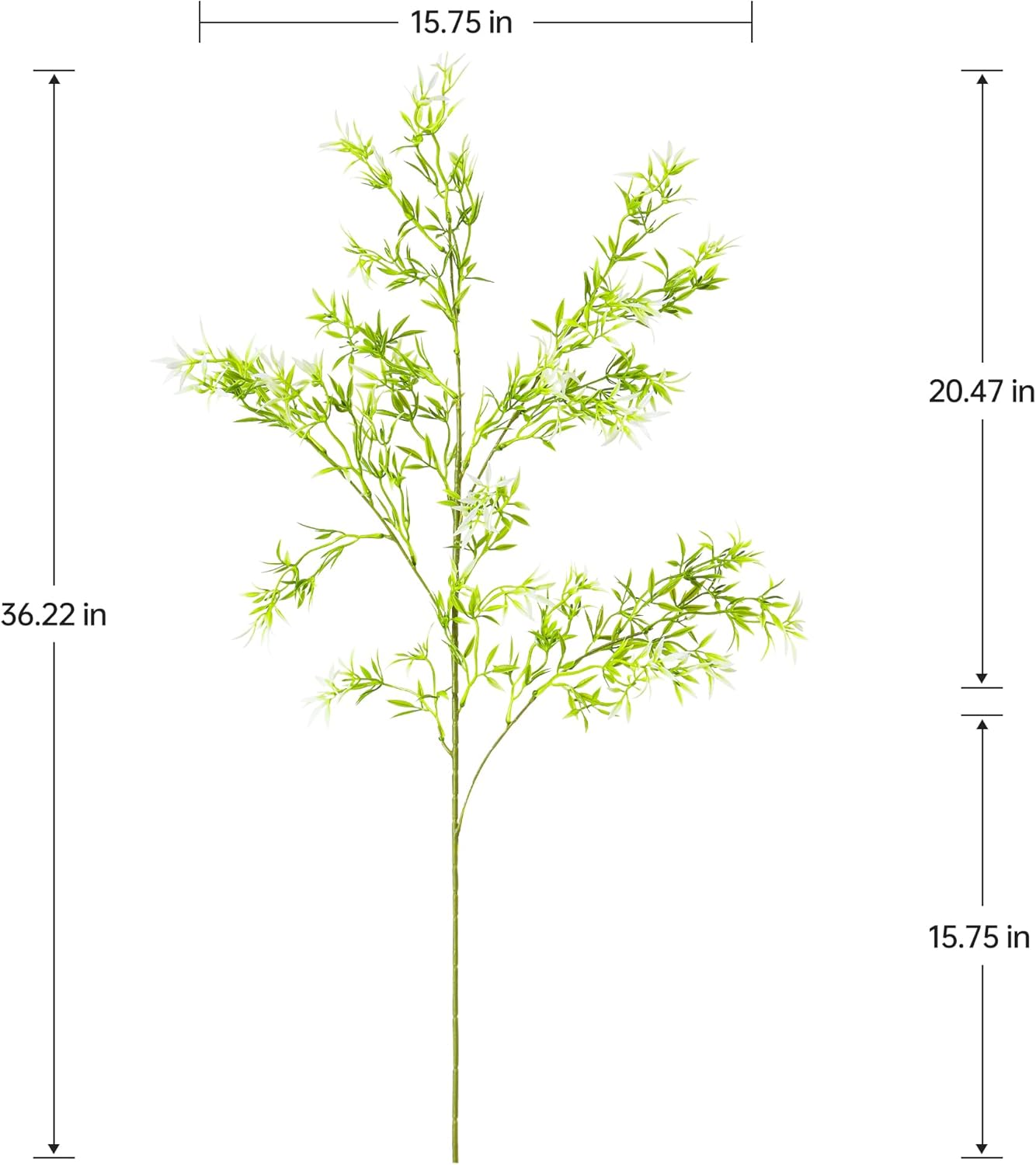 4PCS Artificial Greenery Stems with Flowers for Home Decor
