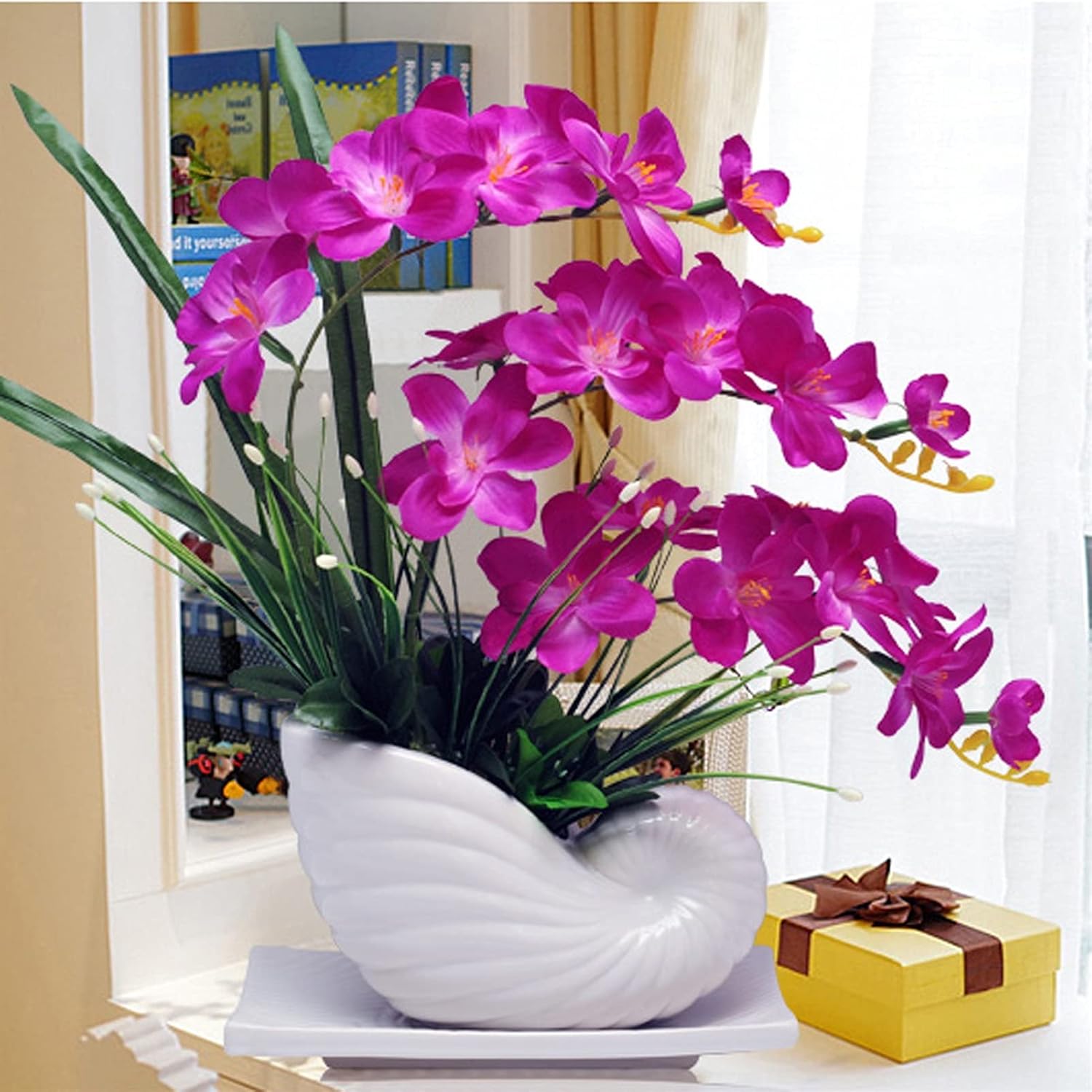 Artificial Orchid Potted Plants for Home and Office