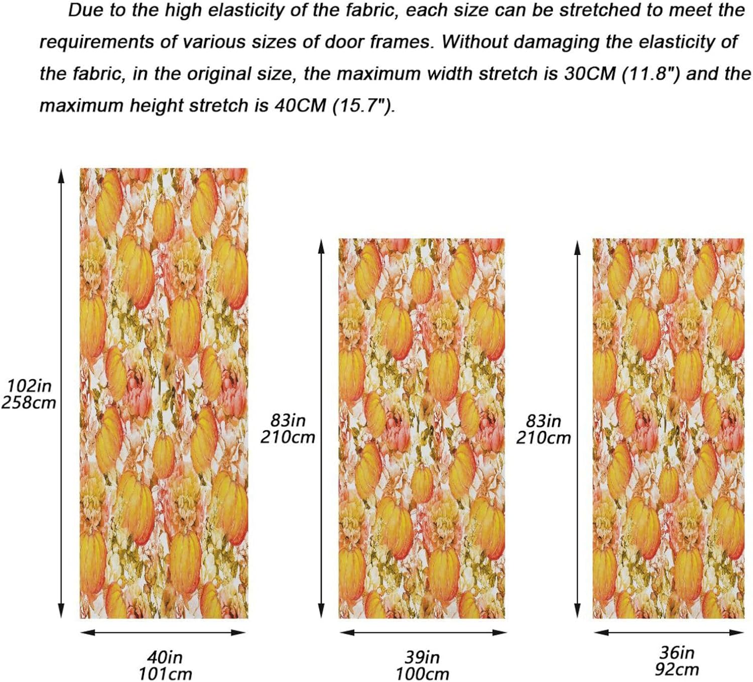Susiyo Christmas Door Cover Decoration 32x79 in