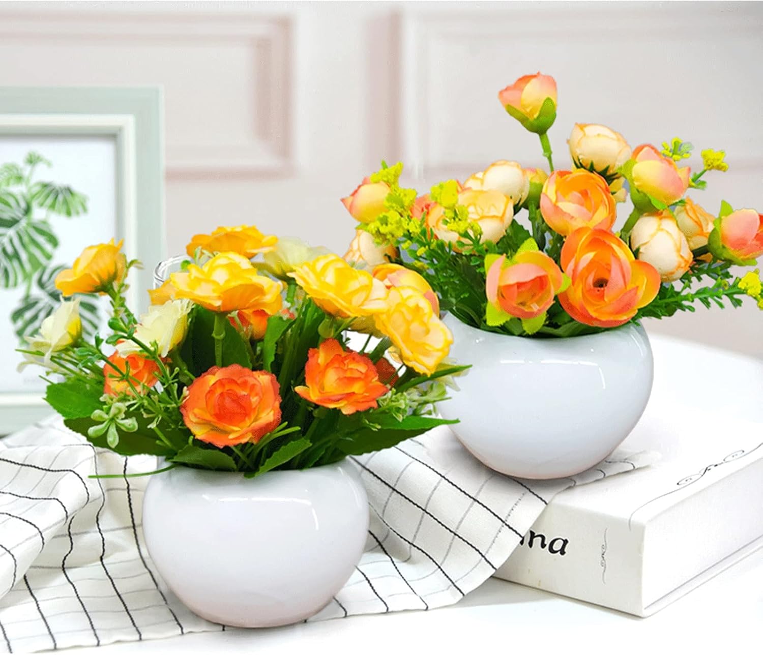 Fake Plants Artificial Mini Potted Plants for Decor