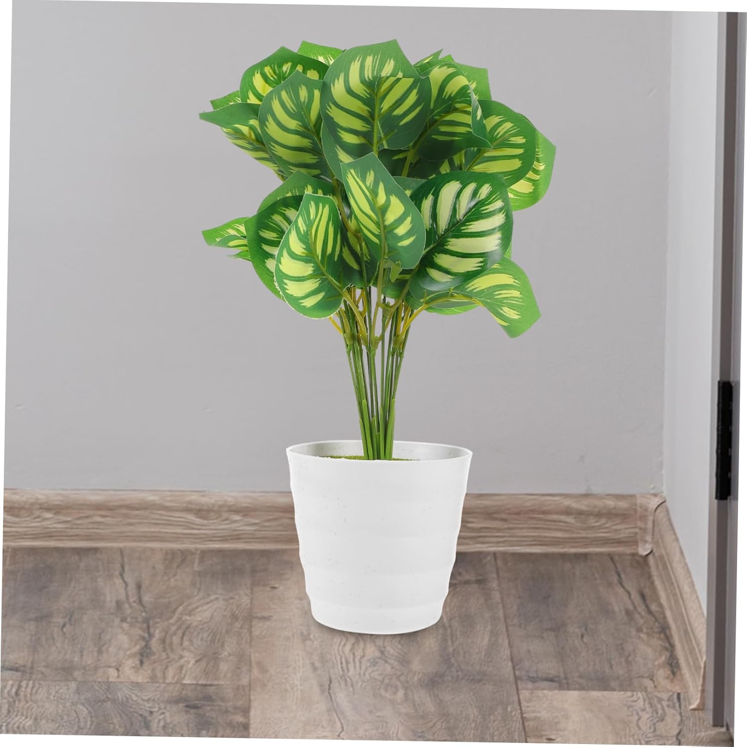 Fake Watermelon Leaf Bonsai Plant for Home Decor