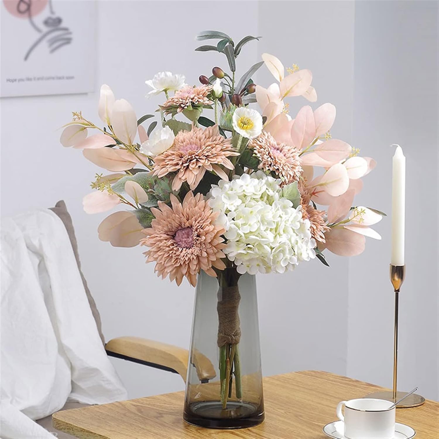 Lifelike Silk Sunflower Bouquet Indoor Decor