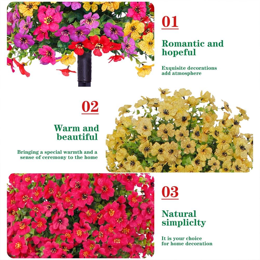 Curtainboro Artificial Violet Topiary Ball Trees
