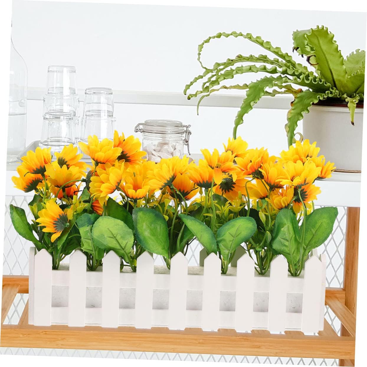 White Artificial Sunflower Flower Arrangement