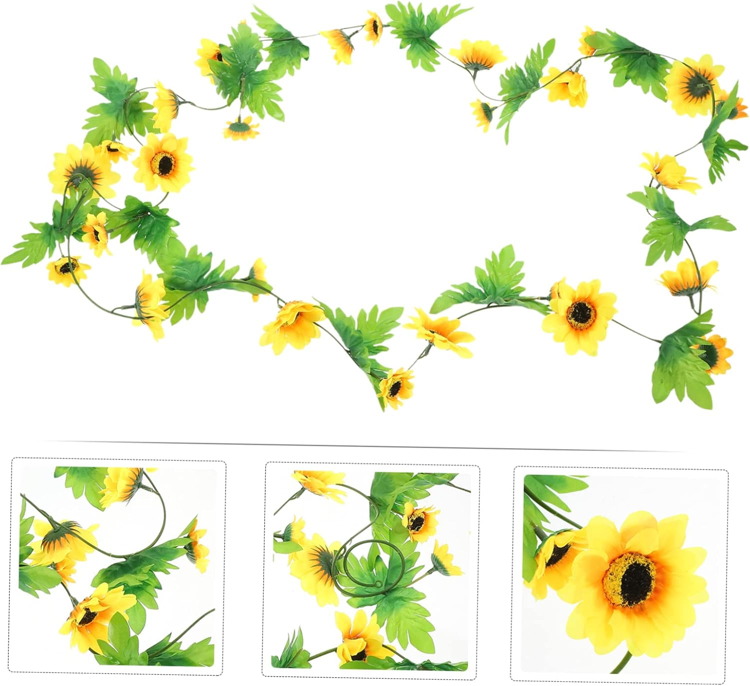 Zerodeko Artificial Sunflower Vines for Wedding and Home Decor