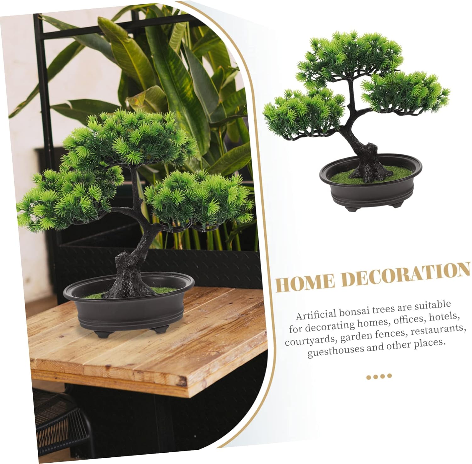 Realistic Fake Bonsai Tree Desk Decoration