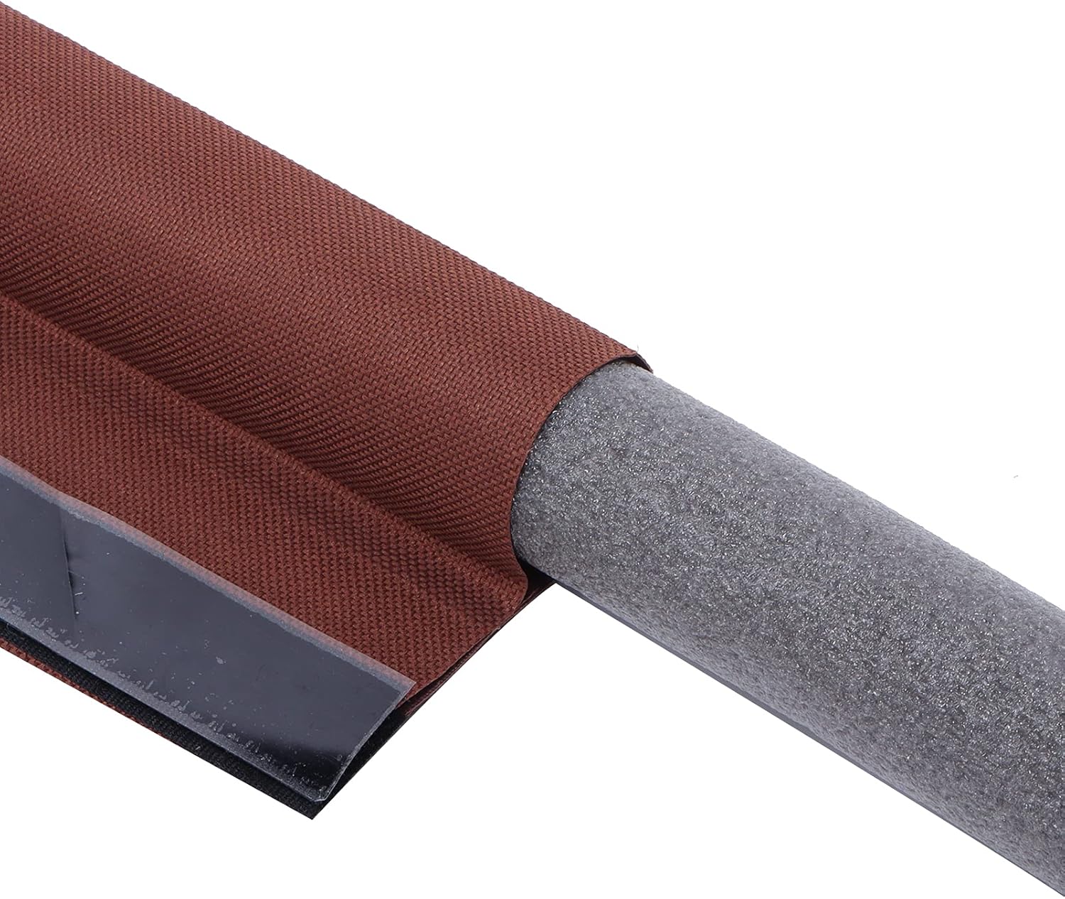 plplaaobo Door Sealing Strip Brown Foam Draft Stopper with Hook and Loop