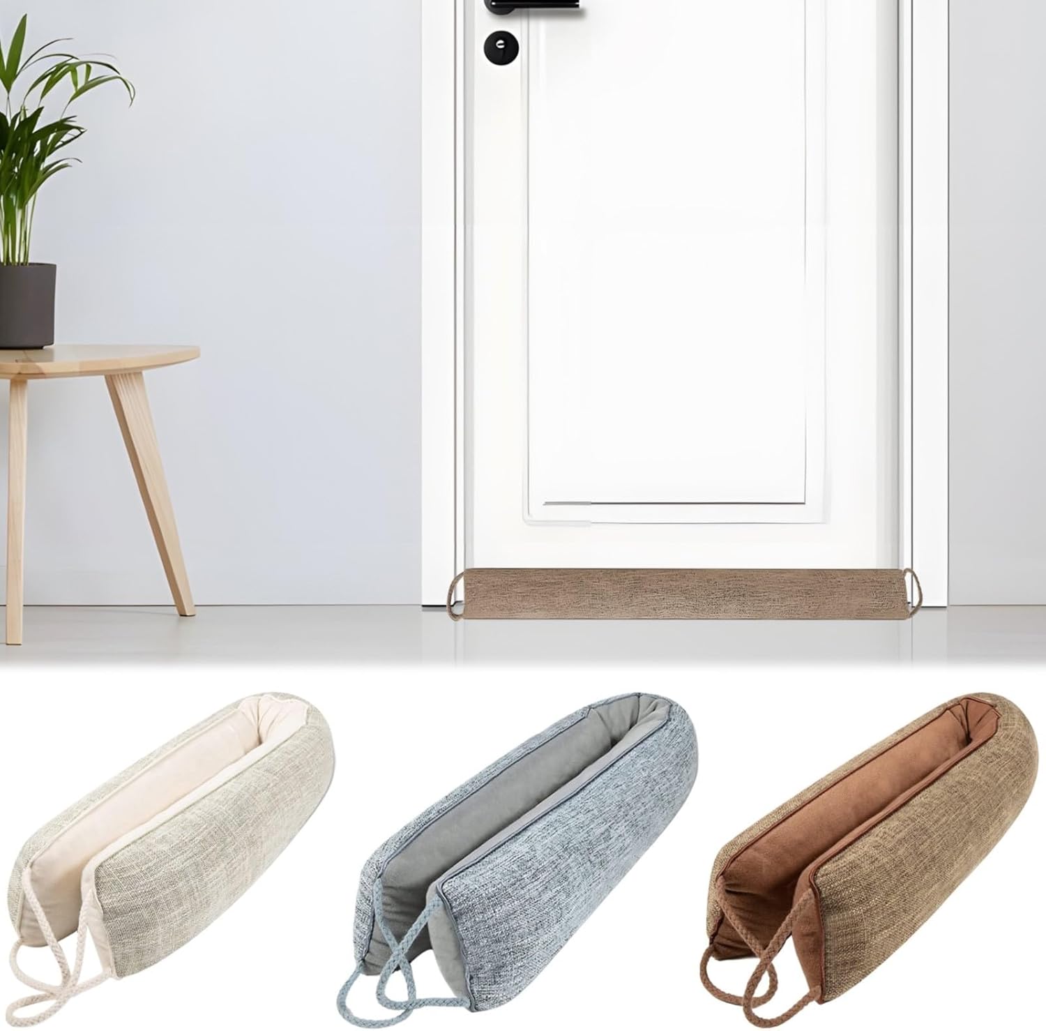 36 Inch Under Door Draft Stopper with Weighted Sandbags and Hanging Loops
