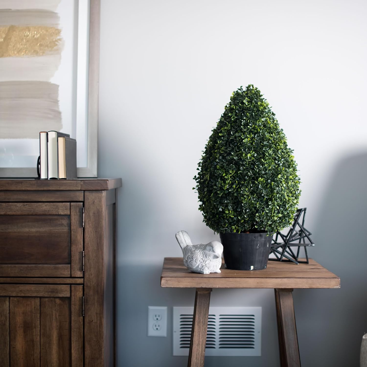 Vickerman 24 High 12 Wide Artificial Boxwood Teardrop Bush