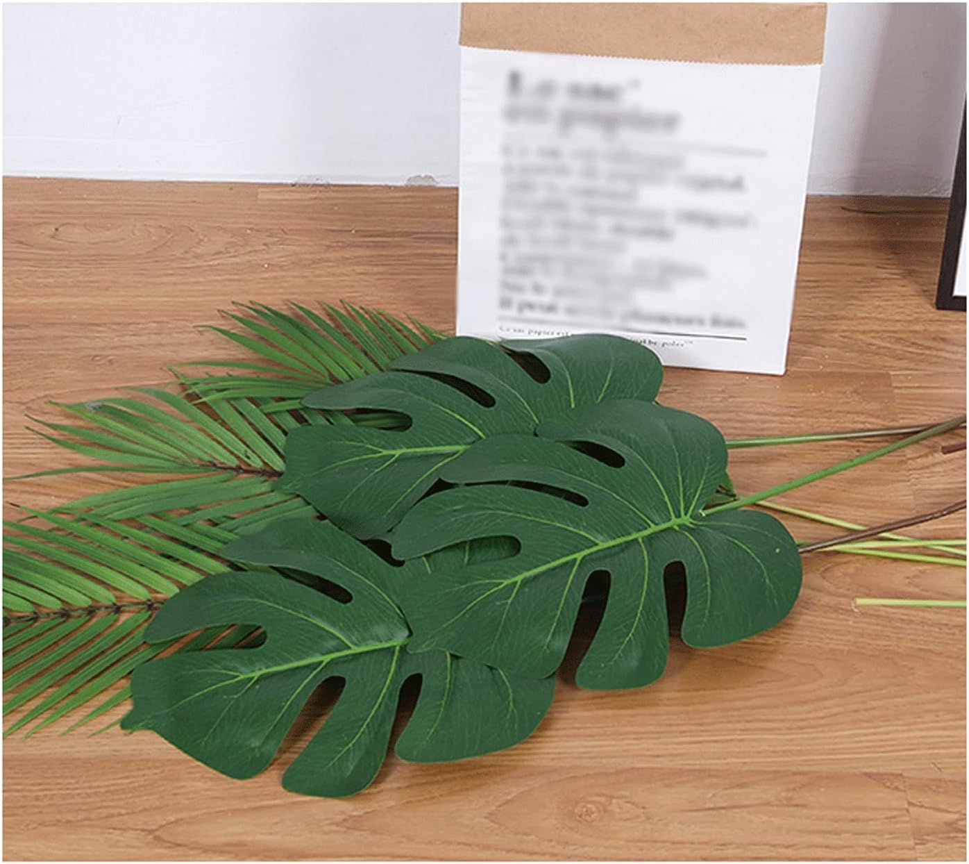 Artificial Monstera Plant 23 Inch Fake Potted Palm Tree Decor