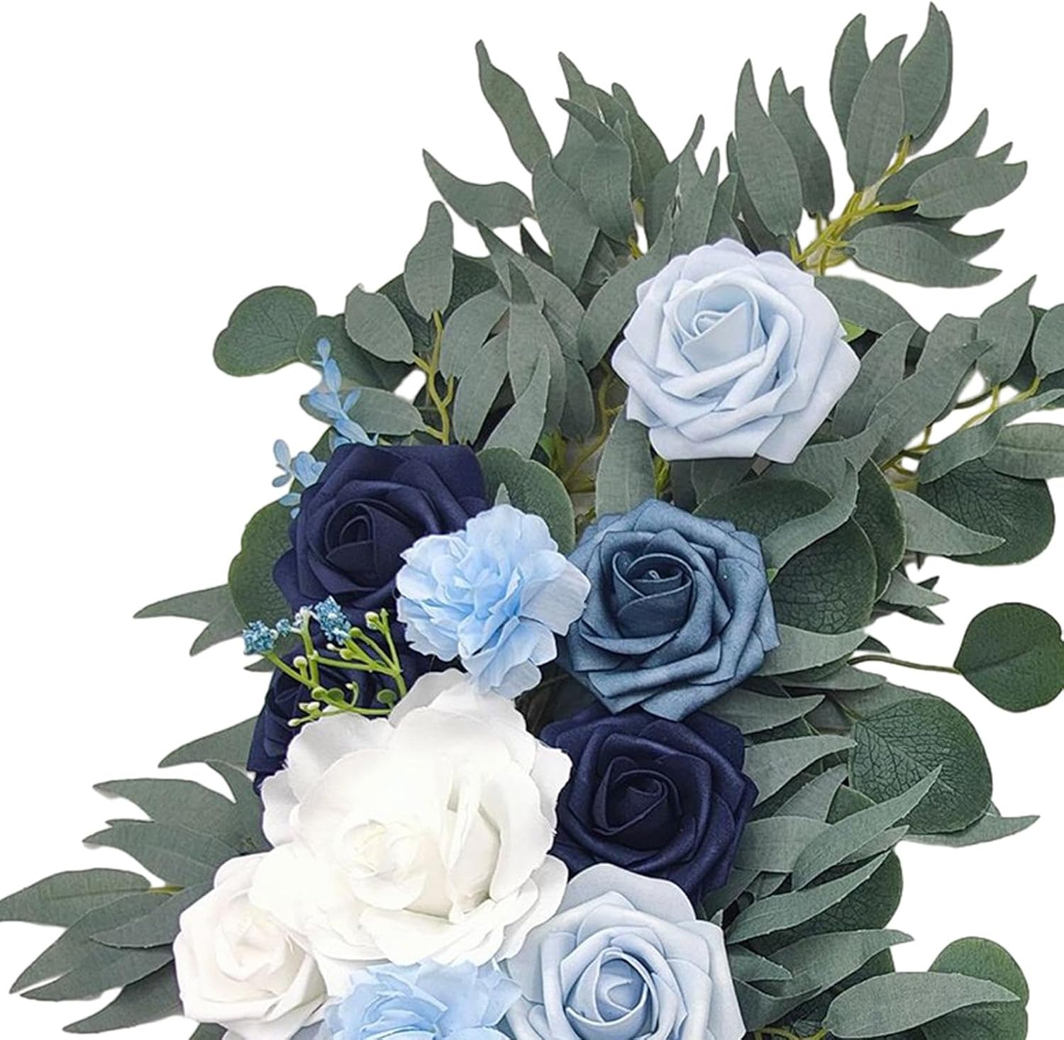 Artificial Blue Flower Swag for Wedding Arch