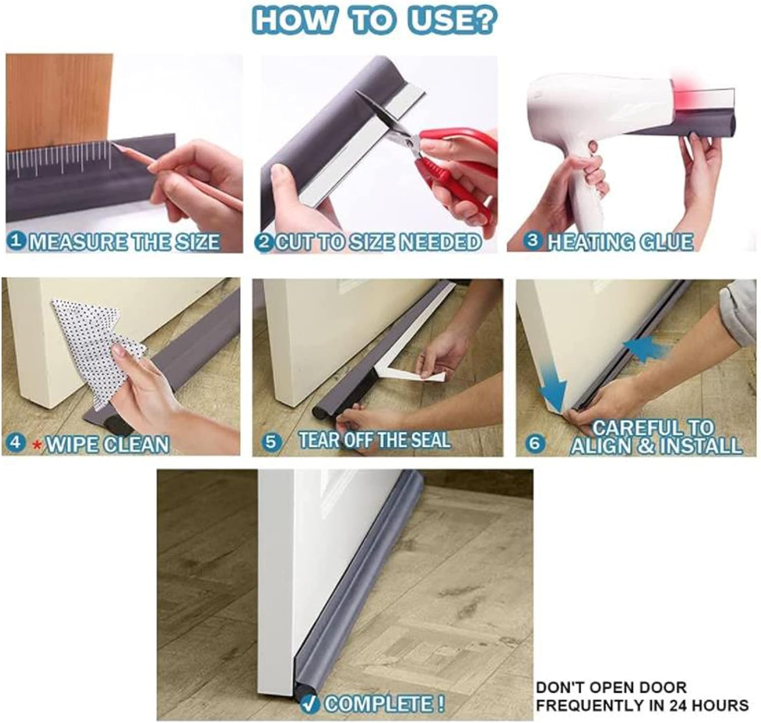 Sperrins Adjustable Under Door Draft Stopper for All Doors