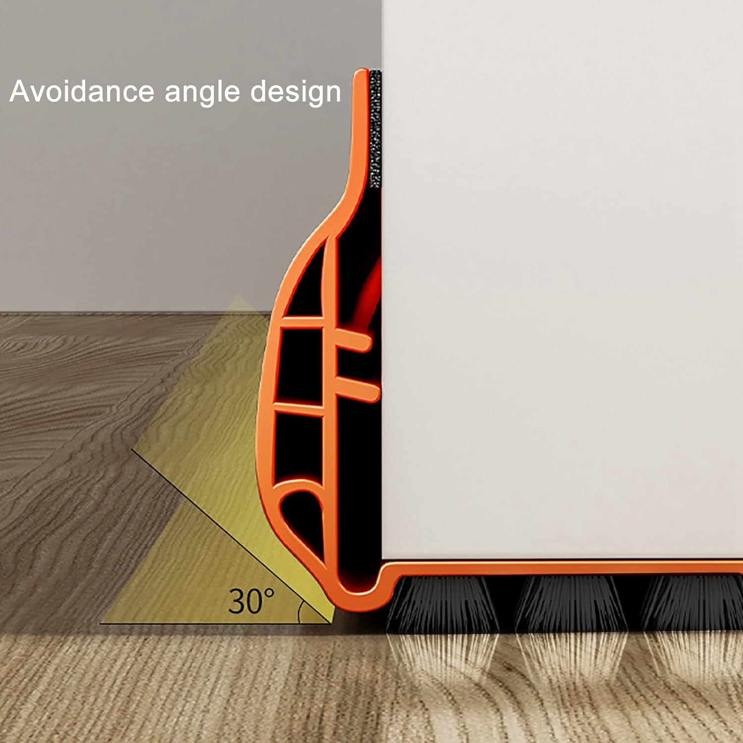 Lifeuping Under Door Draft Stopper with Brush