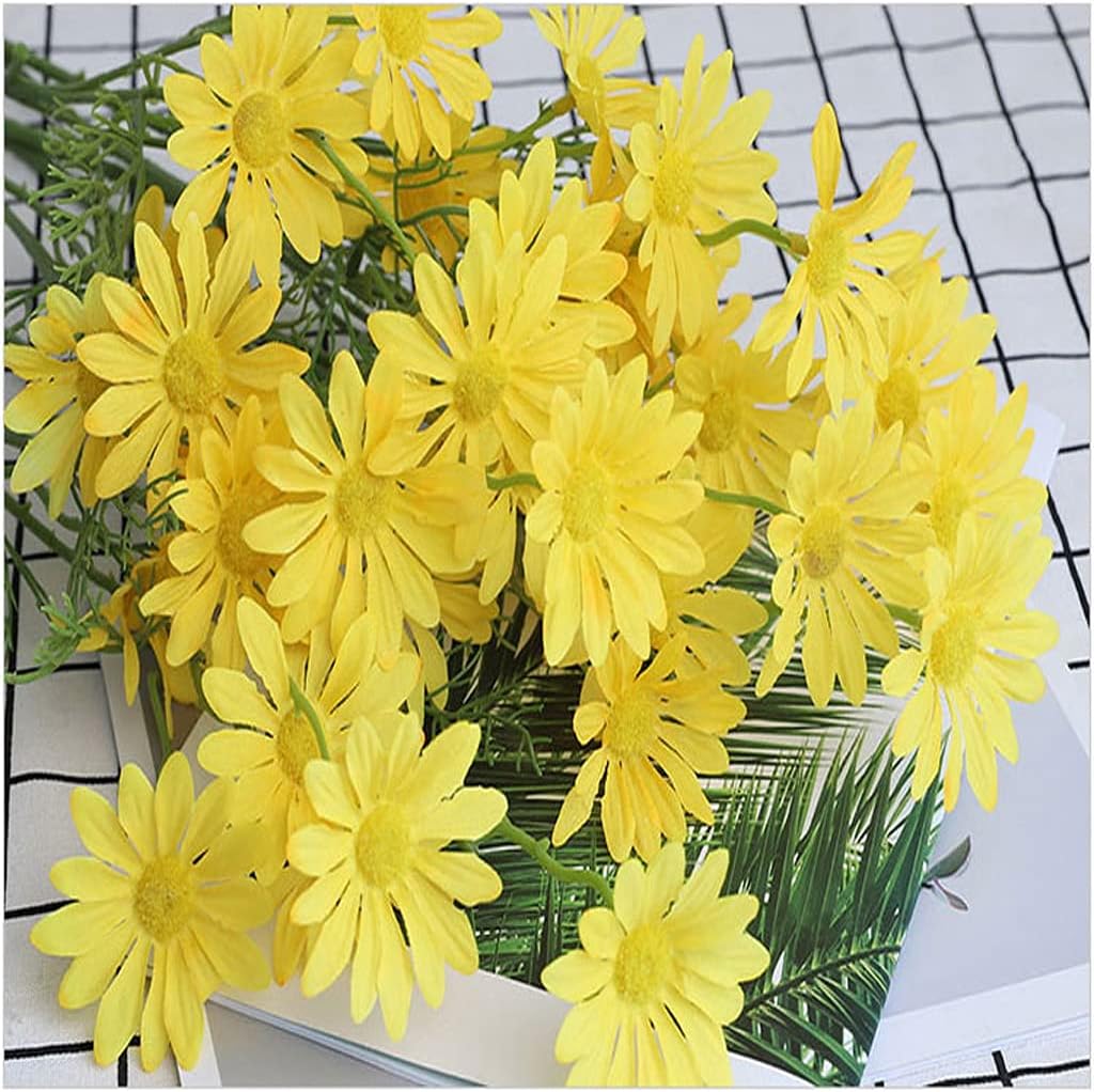 Faux Flower Artificial Flowers 10 Pcs Chamomiles