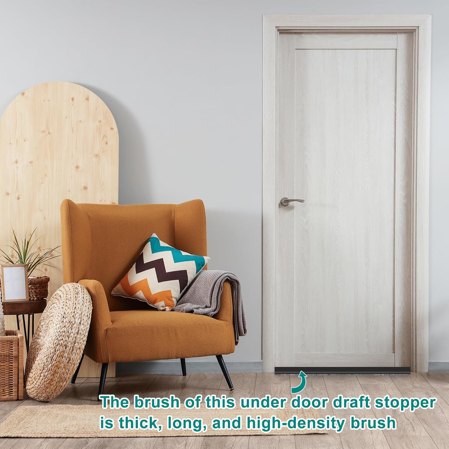UXCELL 3 Pcs Door Sweep for Bottom of Door Brown