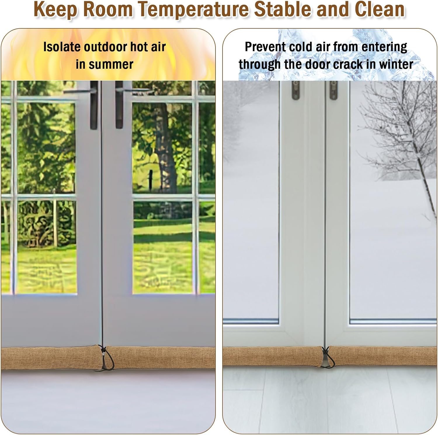 Under Door Draft Stopper 36 Inch Triangle Weather Guard