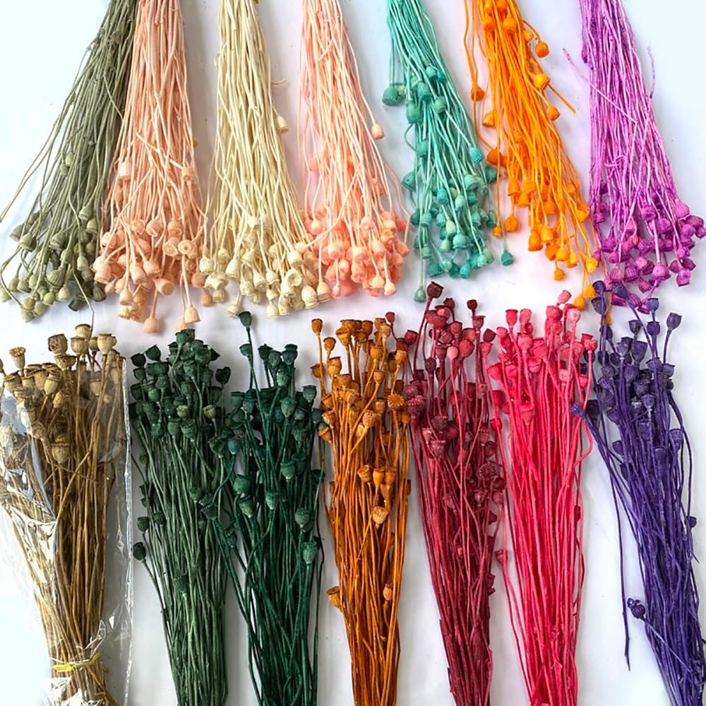 40PCS Dried Flowers 1378-1575 Inch Artificial Floral Arrangements