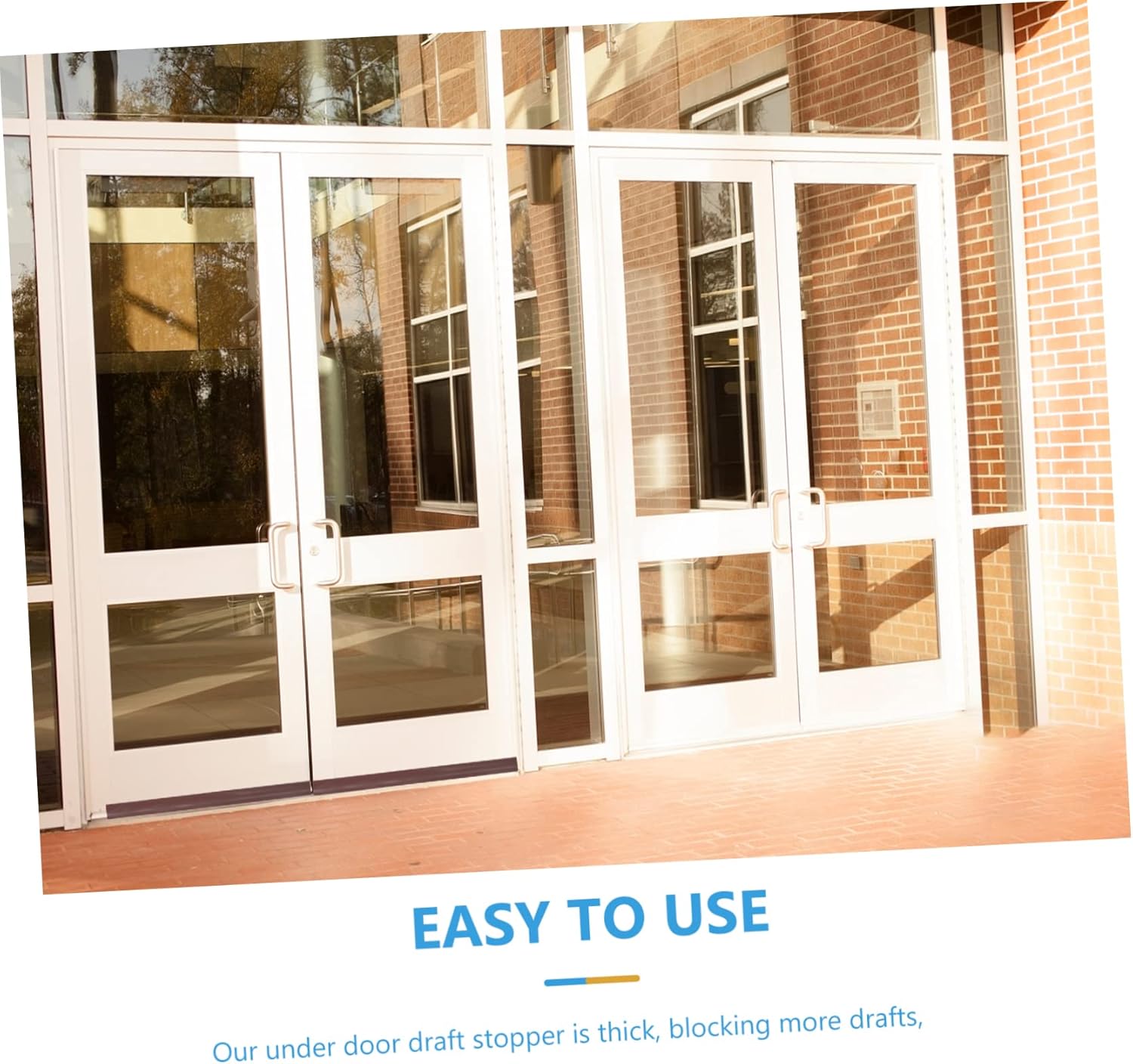 Door Draft Stopper 378 Inches Windproof Seal Strip for Home