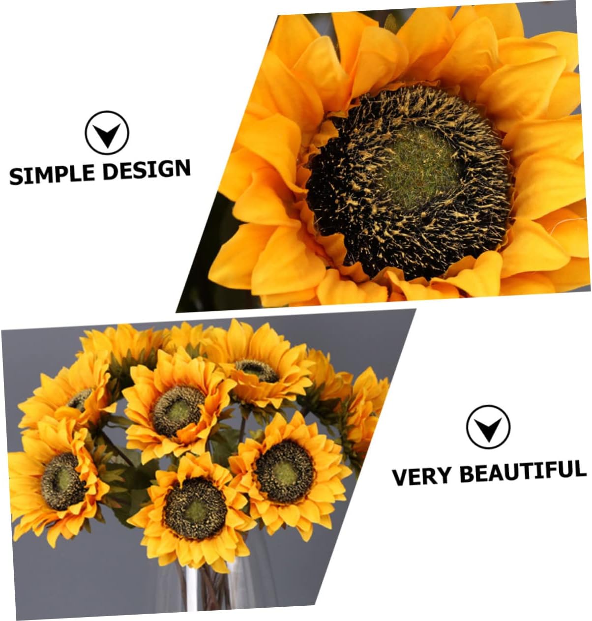 10 Pcs Artificial Sunflower Centerpiece Table Decor