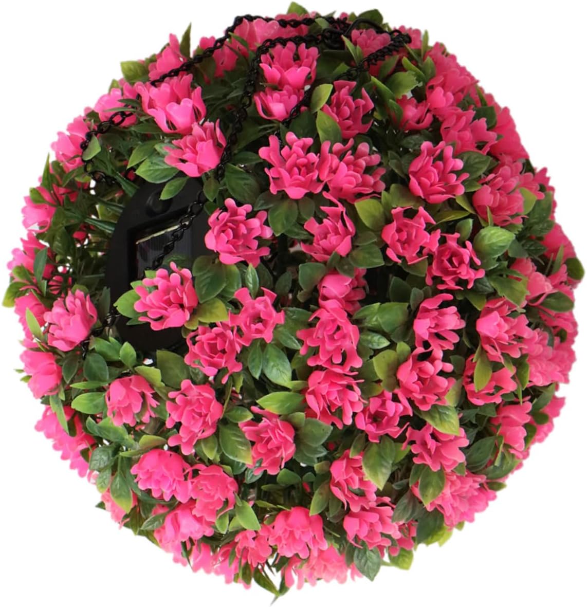 Solar-Powered Hanging Flower Ball for Outdoor Decor