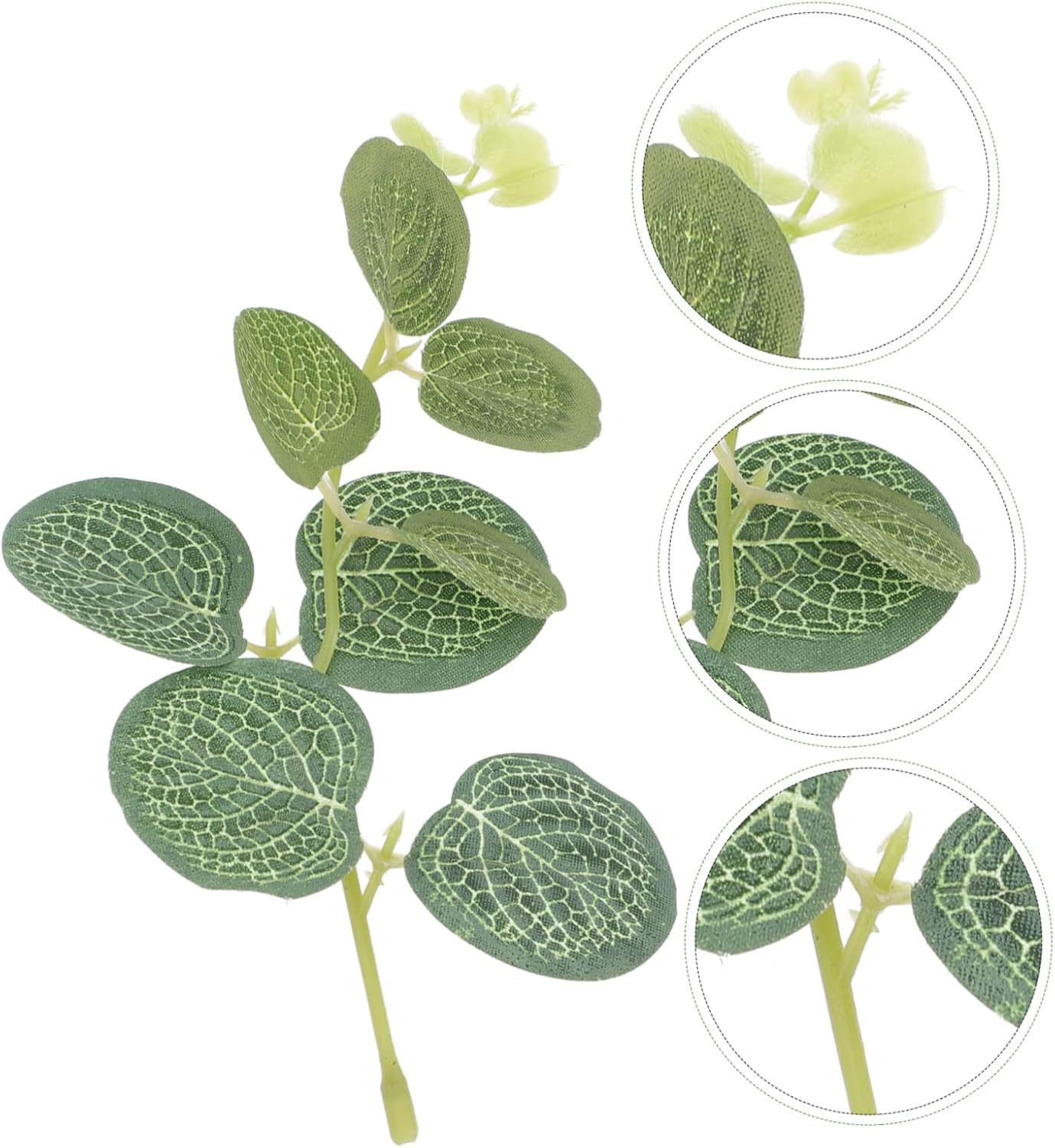 50pcs Fake Eucalyptus Leaves Artificial Branches Decorative Plant
