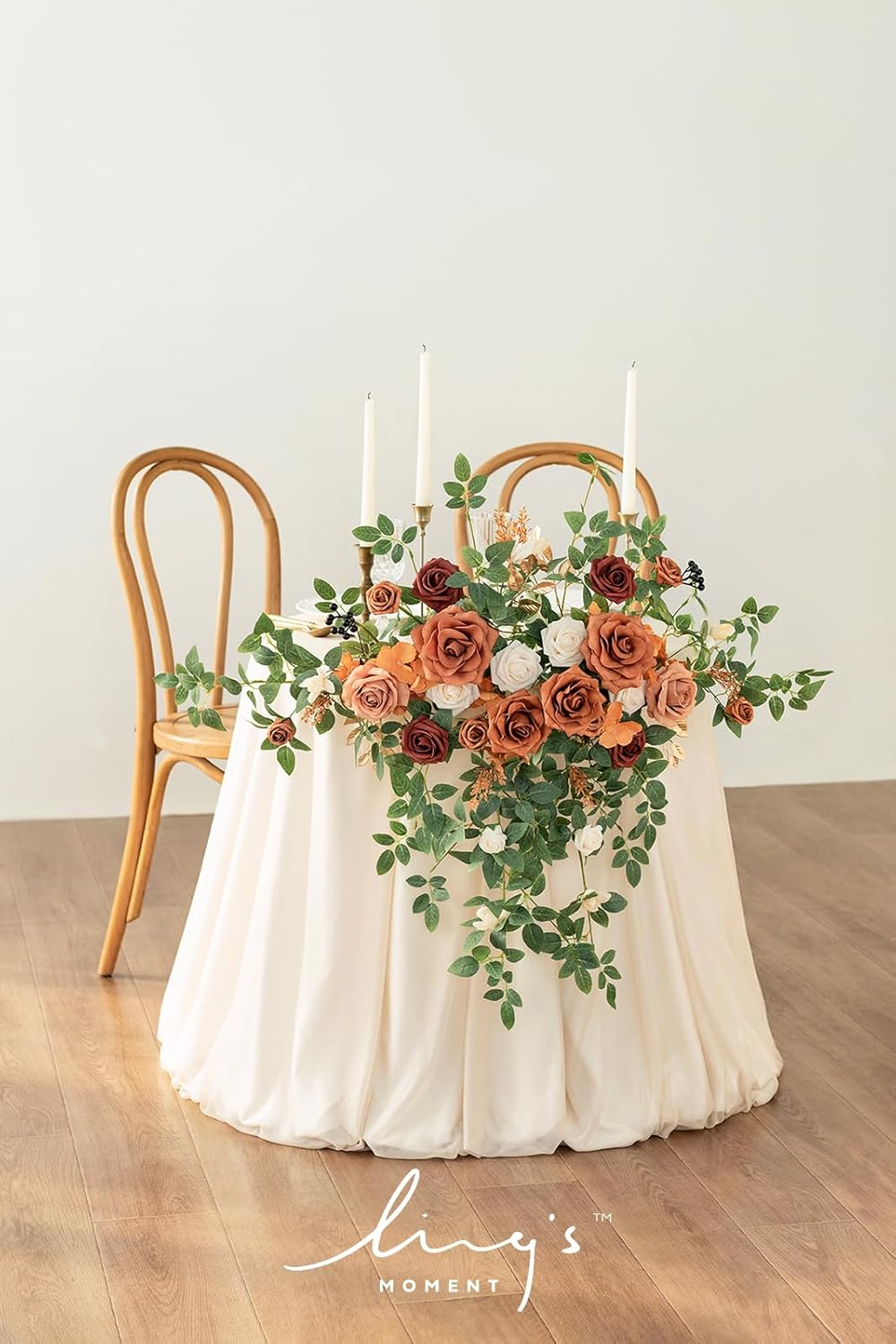 Lings Moment 2PCS Terracotta Artificial Floral Swags Centerpieces