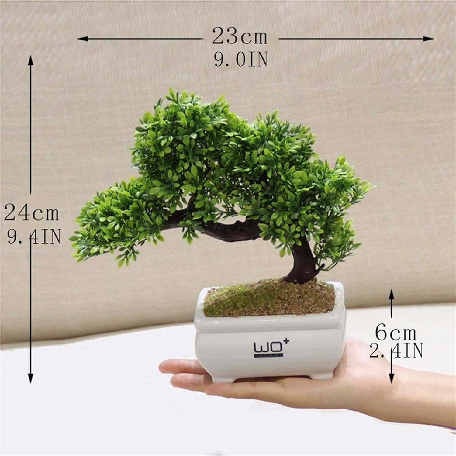 Artificial Bonsai Tree with Welcome Pine Design