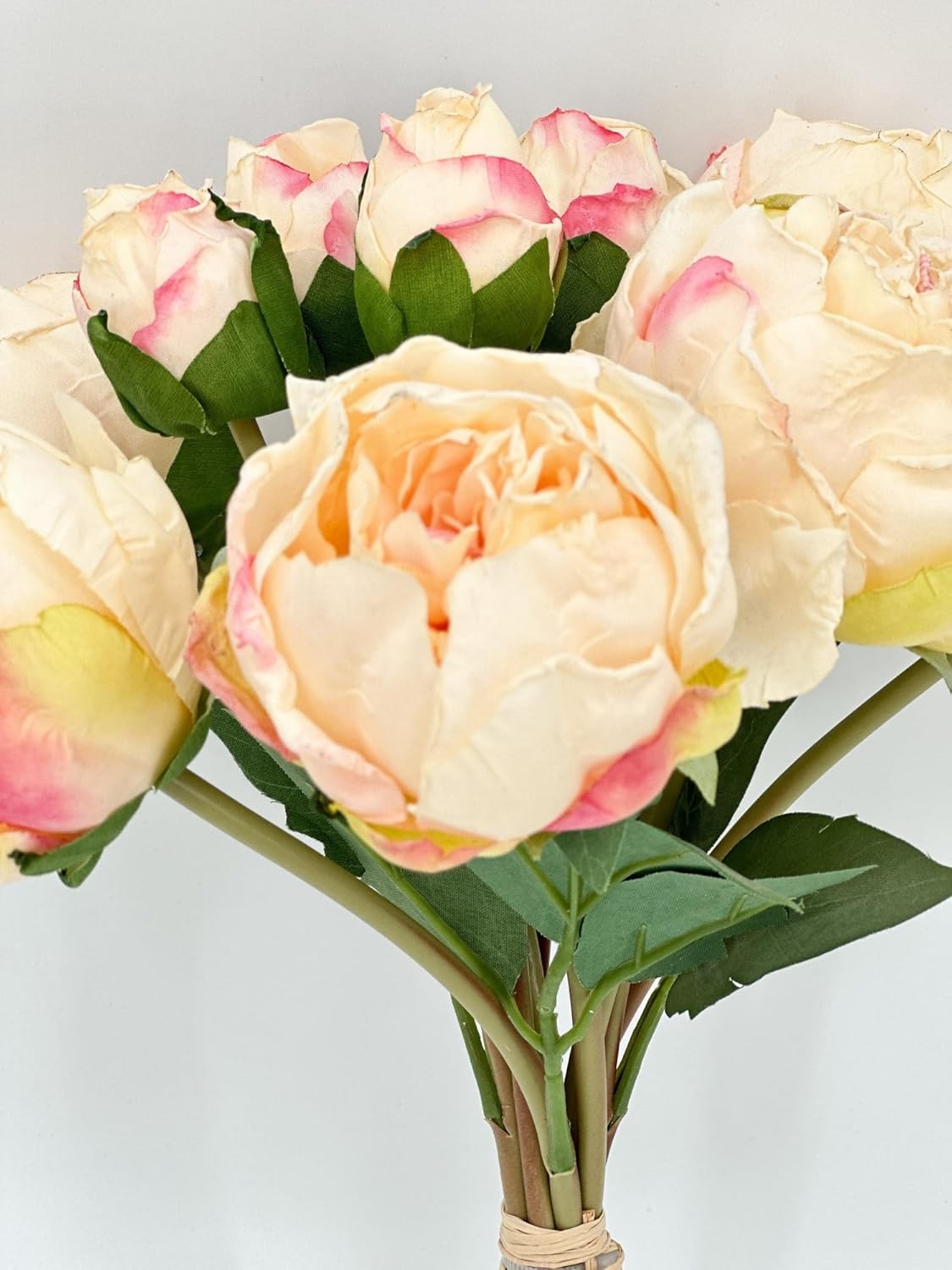 Welcome Logo Flowers 10 Stems Cream Artificial Wedding Decor