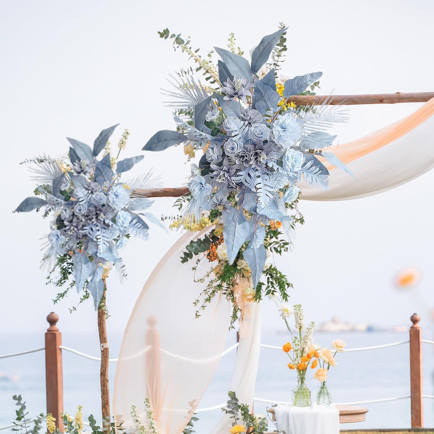 Marooma Artificial Wedding Arch Flowers 374 Inch Silk Decor