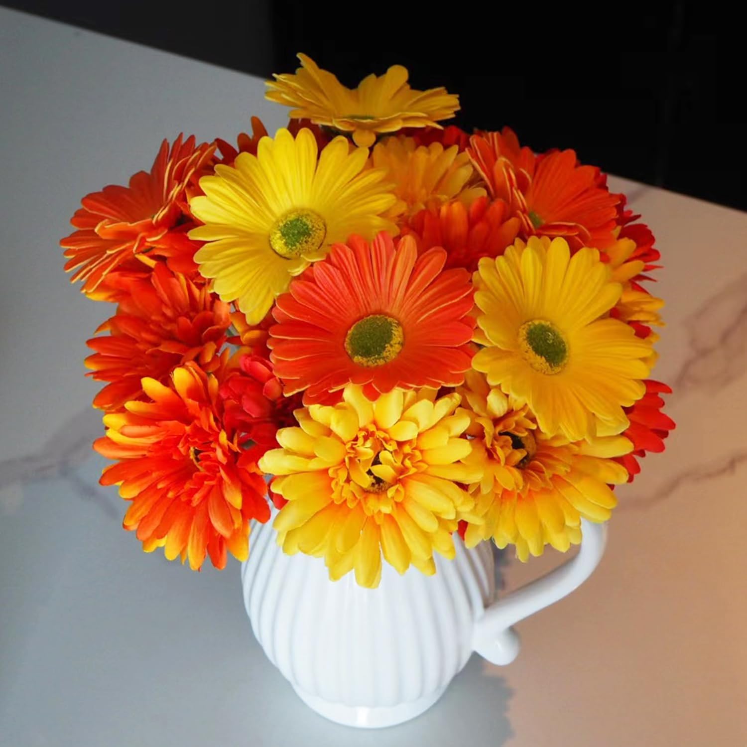 Momiaday 26Pcs Artificial Flowers Bouquets for Home Wedding Decor