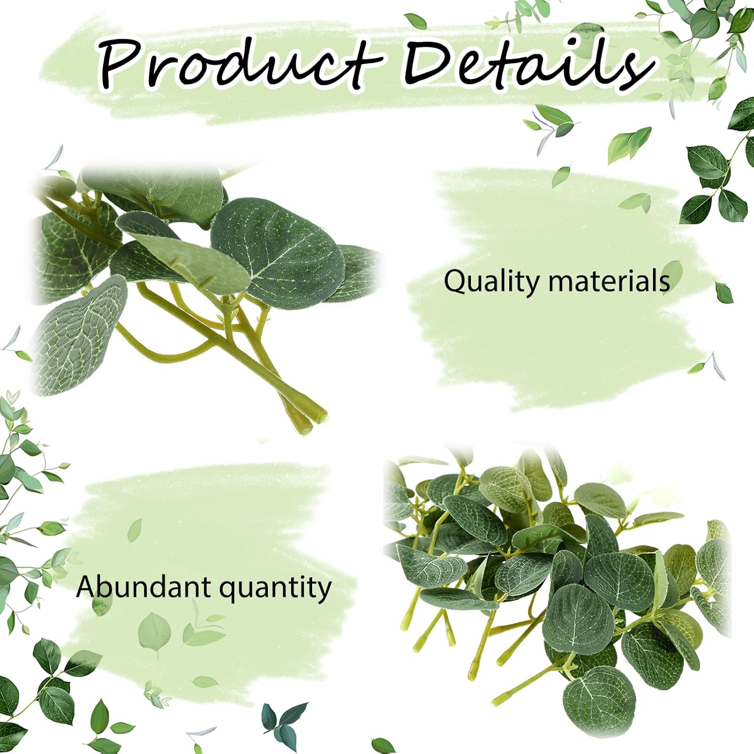 Zeyune 50 Pcs Mini Artificial Eucalyptus Leaves for Floating Candles