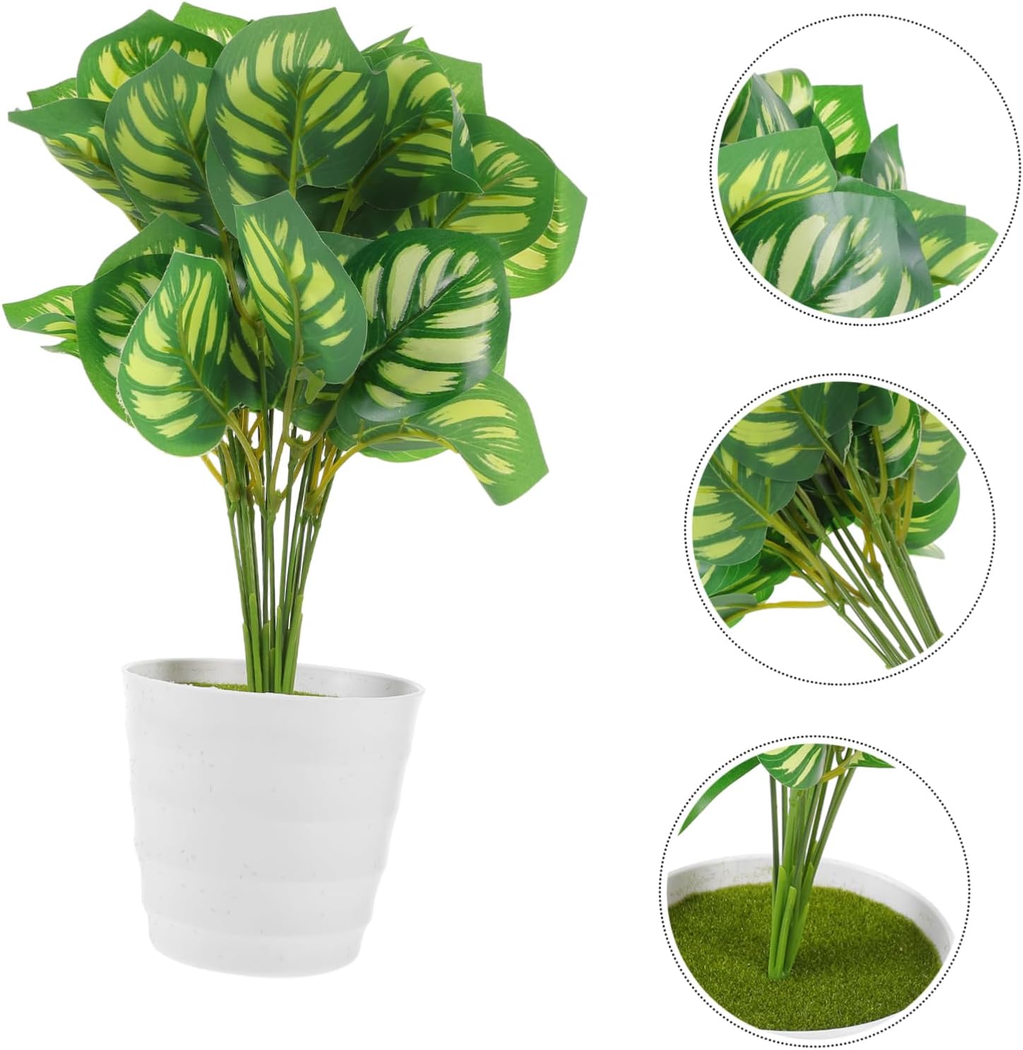 Fake Watermelon Leaf Bonsai Plant for Home Decor