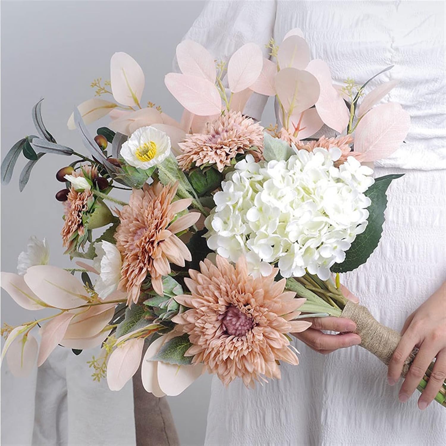 Lifelike Silk Sunflower Bouquet Indoor Decor