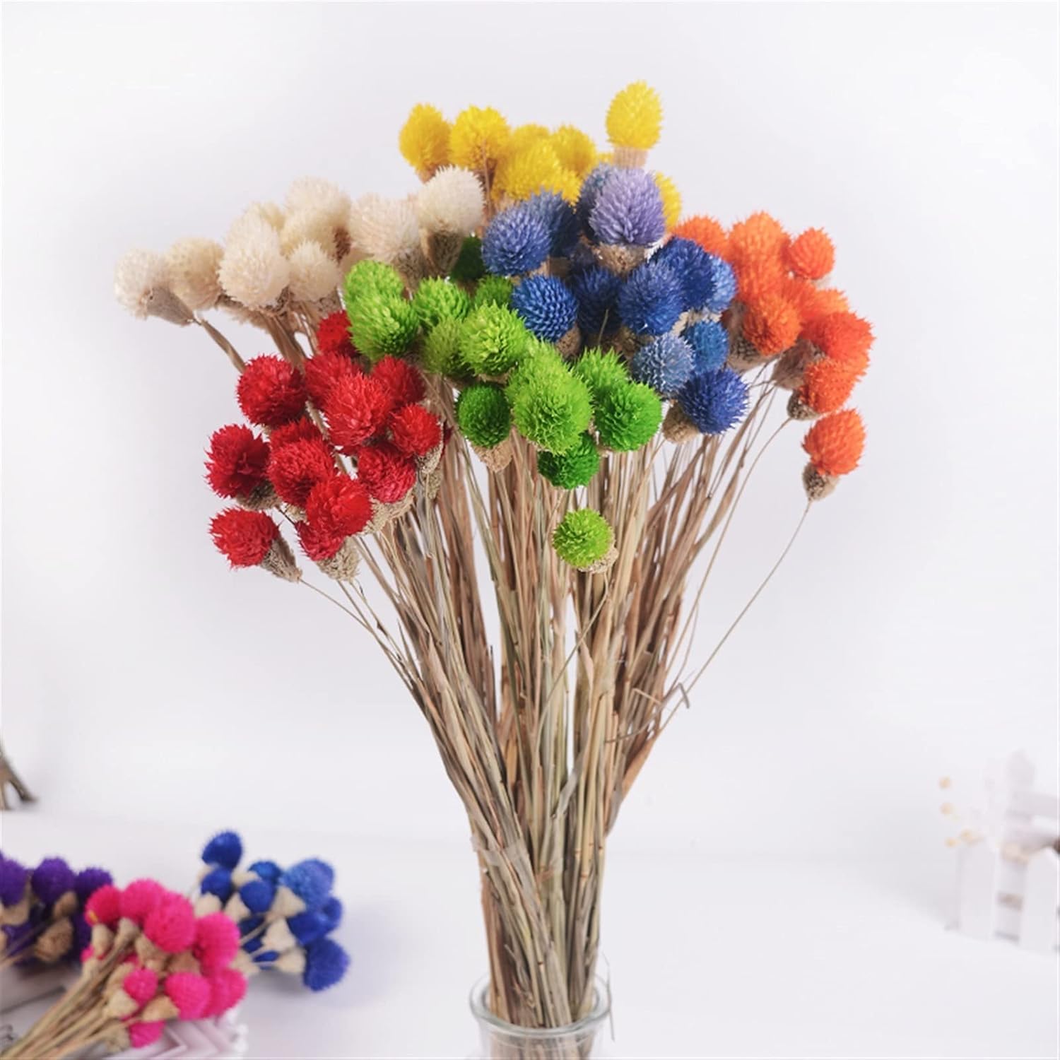 Natural Dried Flowers 15Pcs Strawberry Fruit Grass Wedding Bouquet Decoration