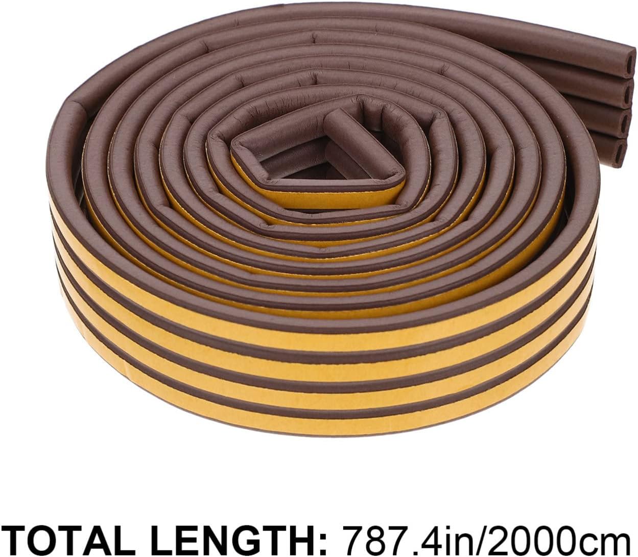 DOITOOL Door Bottom Seal Strip Weatherproof Draft Stopper Tape for Home