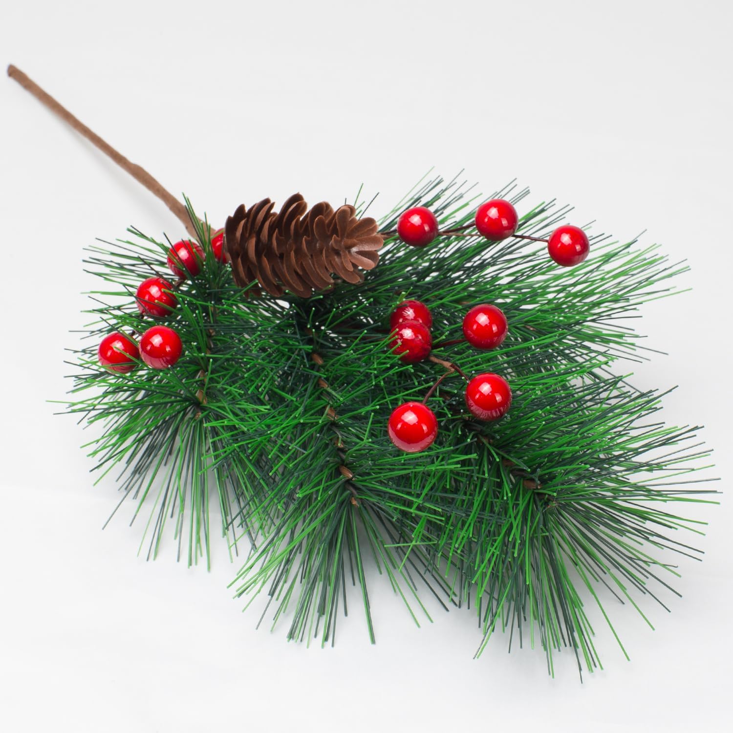 6 Pack Christmas Berries Artificial Pine Picks