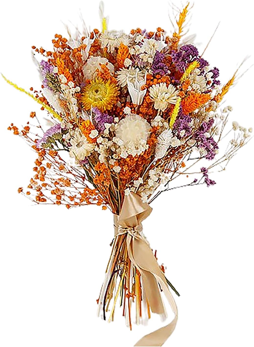 Fall Dried Flower Bouquet Artificial Mixed Foliage Wedding Centerpiece