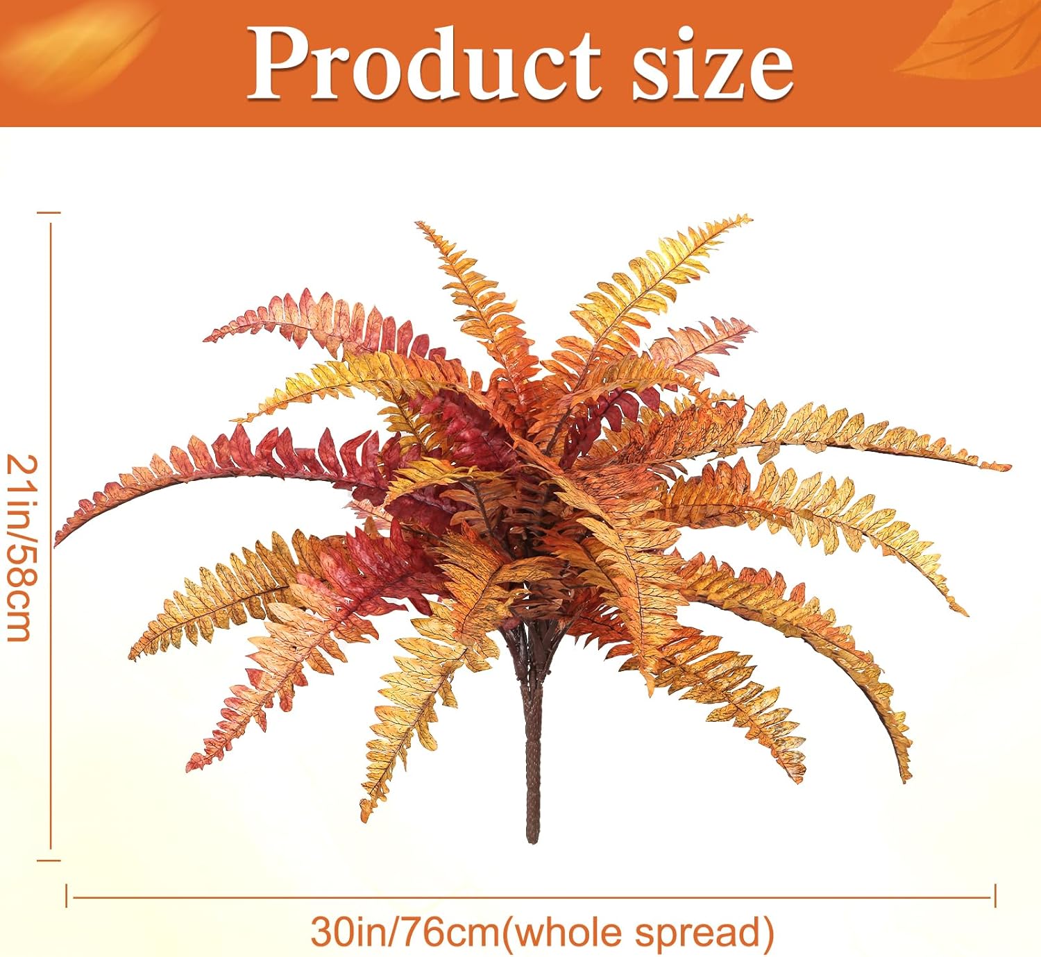 Dremisland Artificial Fall Plants and Ferns Set of 2