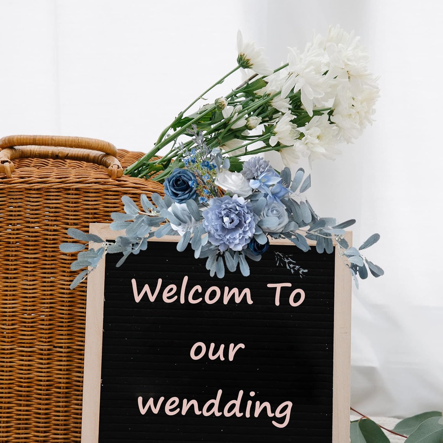 60cm Artificial Orange Rose Wedding Arch Flowers