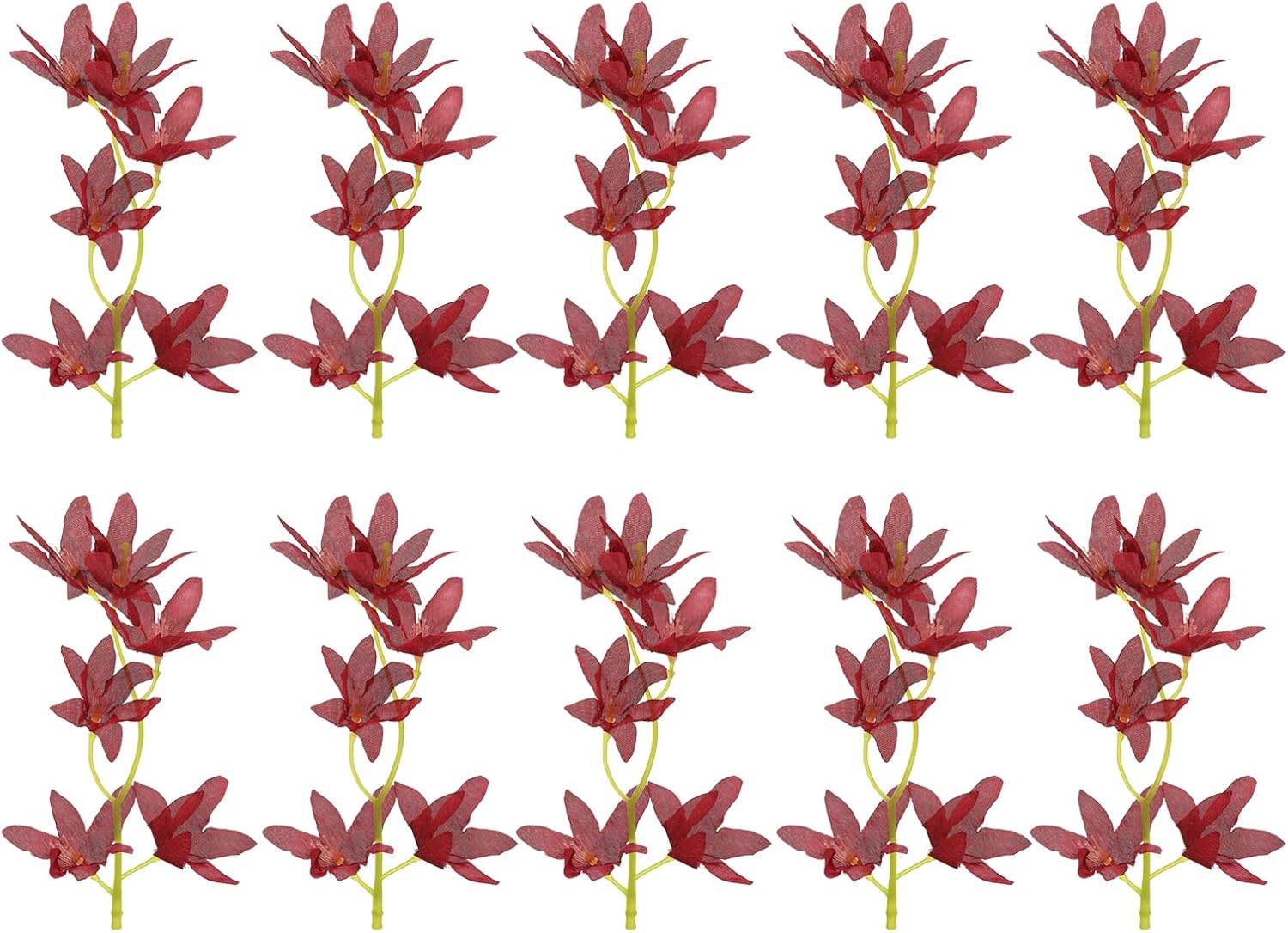 PATIKIL 7 Inch Artificial Orchid Flowers 16 Pcs