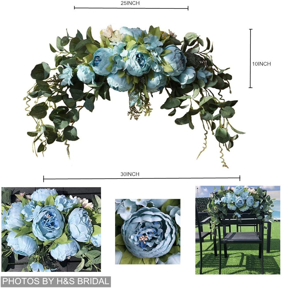30 Inch Rustic Artificial Floral Swag for Wedding Arch