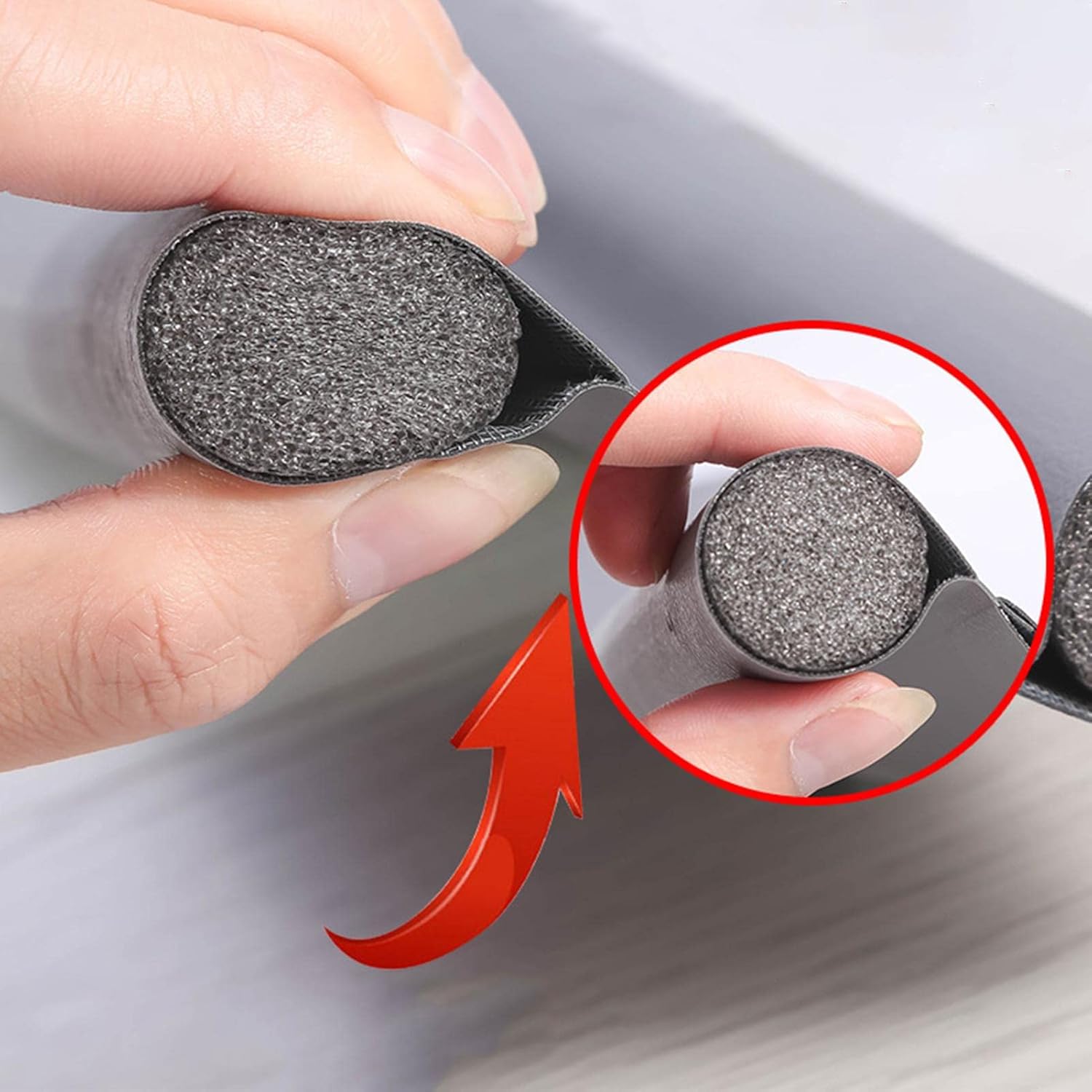 Under Door Draft Stopper with Adjustable Foam