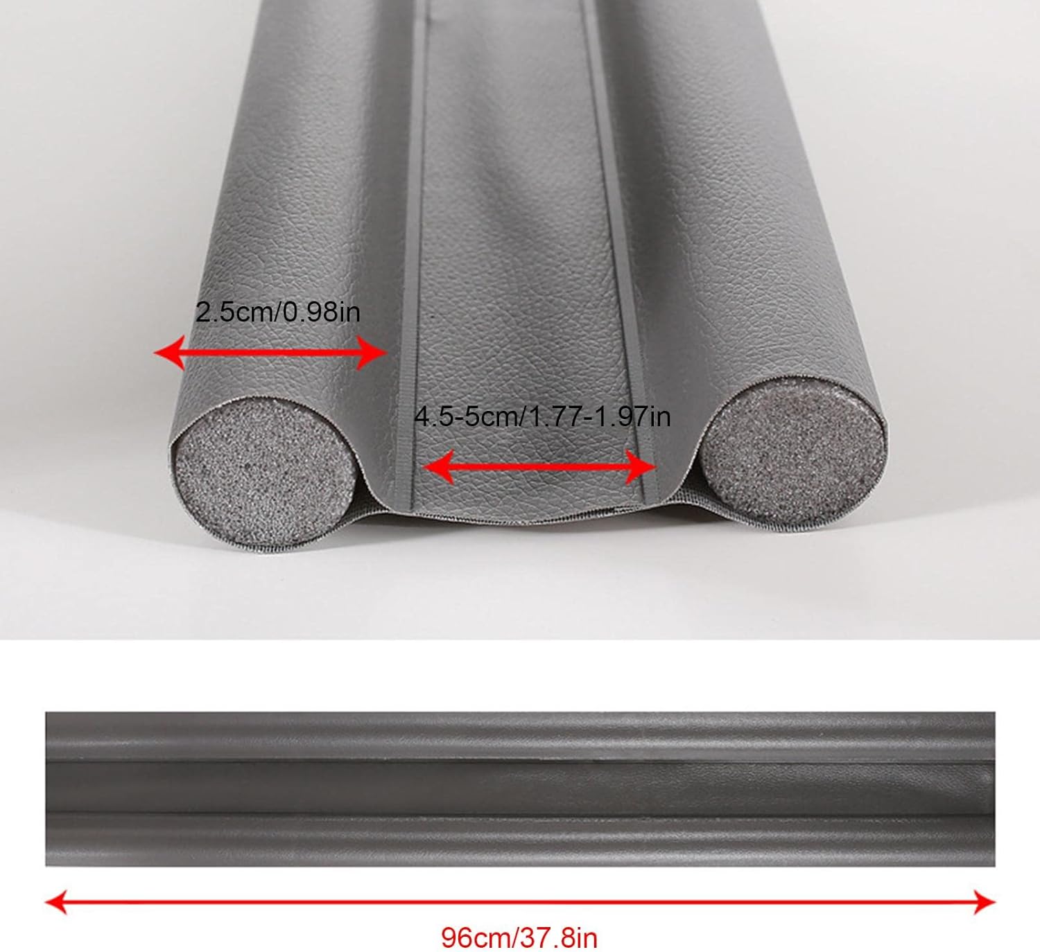 Under Door Draft Stopper with Adjustable Foam